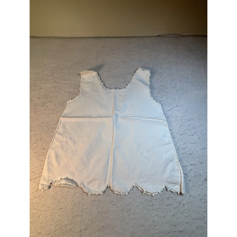 Vintage Baby 6 Months Day Gown‎ And Cotton Shift With Hand Embroidery 2Pc